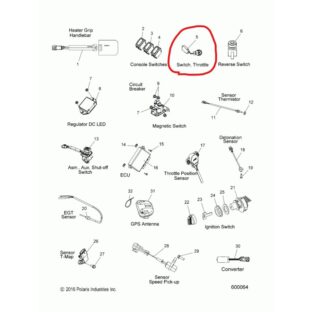 SWITCH THROTTLE AXYS/RMK  4019110